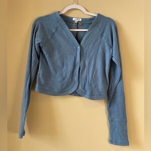 AREA STARS Ribbed cardigan top